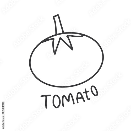 Coloring book for kids vegetables outline cartoon. preschool education