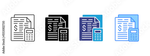 Accounting Multipel Icon Set.