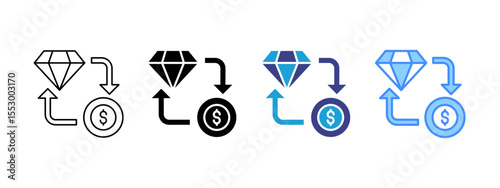 Exchange Multipel Icon Set.