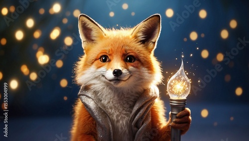 Happy Fox Glows in Light Celebration