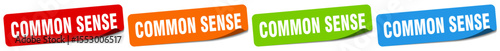 common sense sticker. common sense sticker set on white background