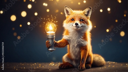 Sparkling Celebration Held by Joyful Fox
