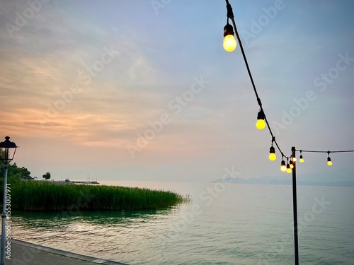 Sunset attire lake garda