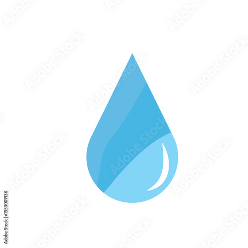 water drop  logo icon illustration flat