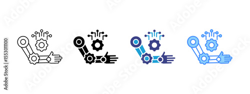 Biomechanical Multipel Icon Set.