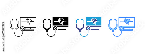 Medical Instrument Multipel Icon Set.