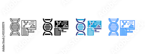 Bioinformatics Multipel Icon Set.