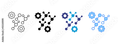 Biomaterials Multipel Icon Set.