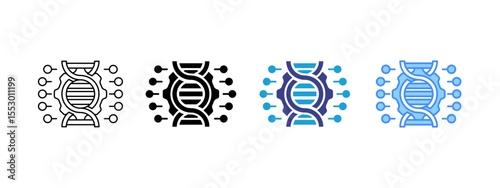 Biomechanics Multipel Icon Set.