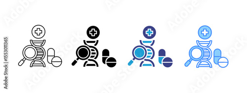 Biomedicine Multipel Icon Set.