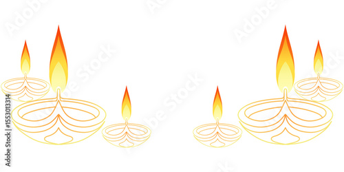 Diwali festival lights vector design to celebrate diwali day eps 1