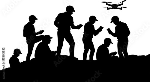 Drone Enthusiasts  Man Vector Bundle
