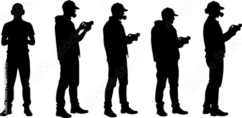 Drone Enthusiasts  Man Vector Bundle
