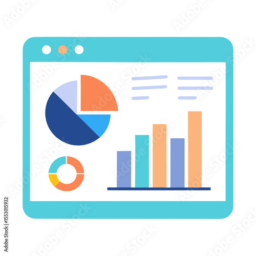 Digital dashboard displaying financial data and analytics charts