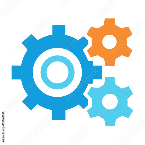 Interlocking gears symbolizing collaboration and mechanical processes