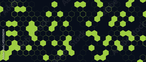 Abstract Honeycomb Structure — Medical and Technology Background