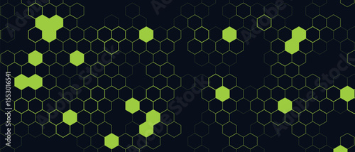 Abstract Honeycomb Structure — Medical and Technology Background