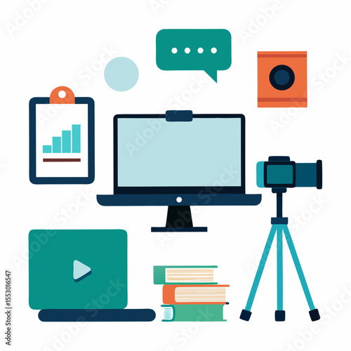 Digital learning and content creation tools for online education and business