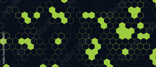 Abstract Honeycomb Structure — Medical and Technology Background