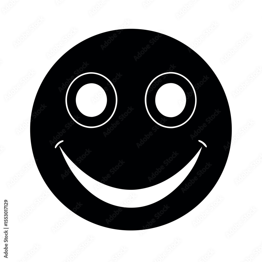 Fototapeta premium smiling eyes looking away emoji face