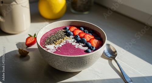 Sunlit Berry Smoothie Bowl: A Vibrant Start to Your Day