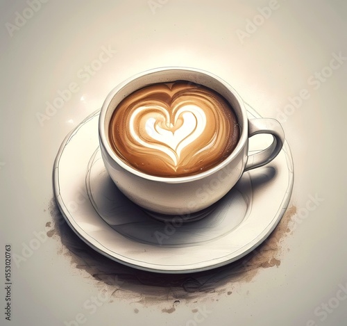 Illustration of Cup of Coffee.