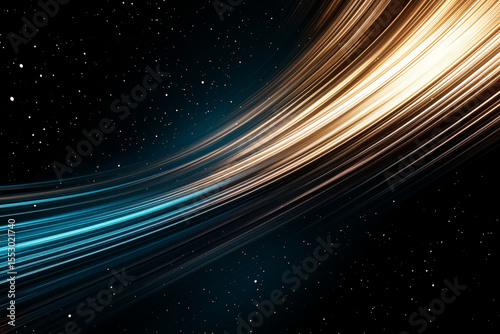 Star trails depict celestial movement over a serene night sky