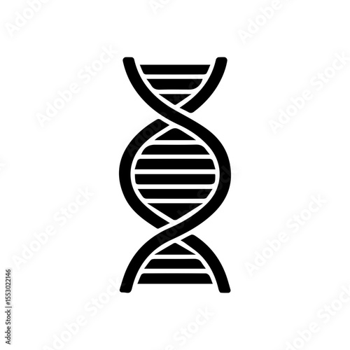 dna helix glyph icon
