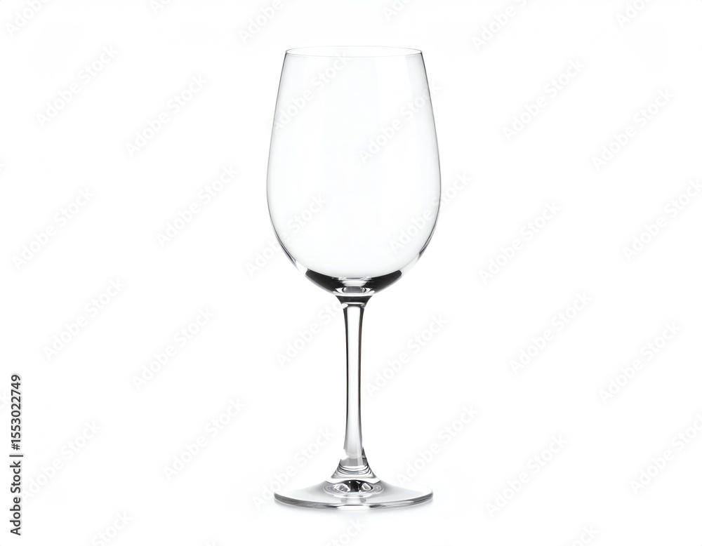 Empty wine glass ready for a drink. Empty wine glass ready for a drink.