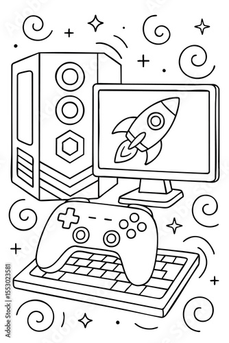 Fun and Easy Coloring Page for Kids