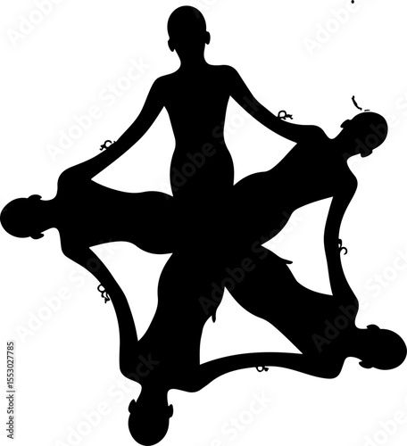 Synchronized Swimmers or Water Ballet  vector  bundle
