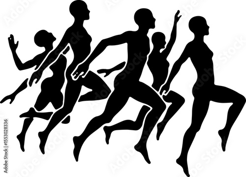Synchronized Swimmers or Water Ballet  vector  bundle