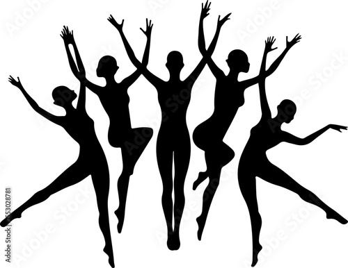 Ballet Dancers in Motion vector bundle