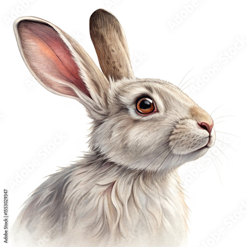 Cute White Bunny