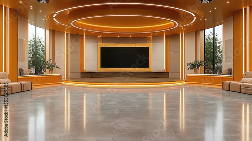 Modern TV Studio Set Design.