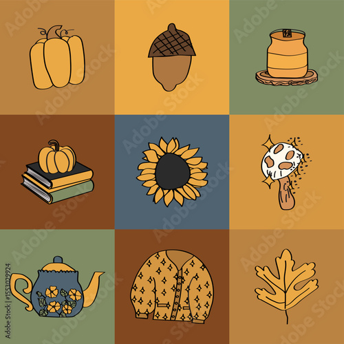 autumn patch quilt block quilting pattern