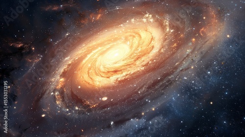 spiral galaxy in space
