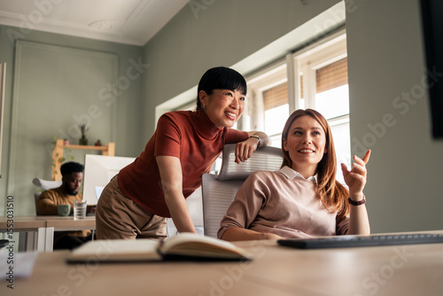 Professional Teamwork in a Bright Modern Office Setting