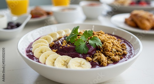 Acai Bowl Breakfast Bliss: A vibrant, healthy start to your day.