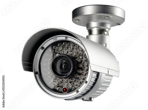 High definition security camera system infrared night vision, Isolated On Transparent Background