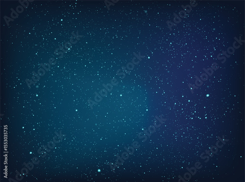 Shining starry sky stars on blue background design