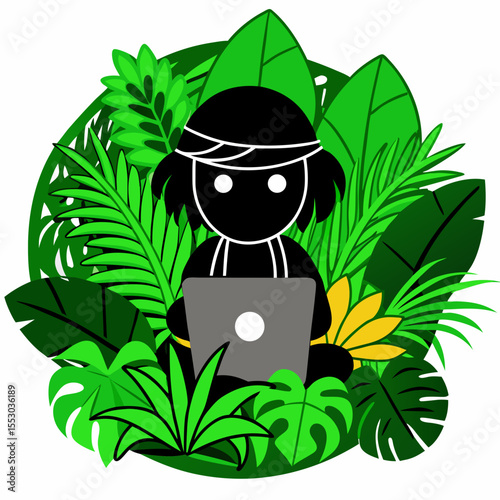 vector illustration of a man