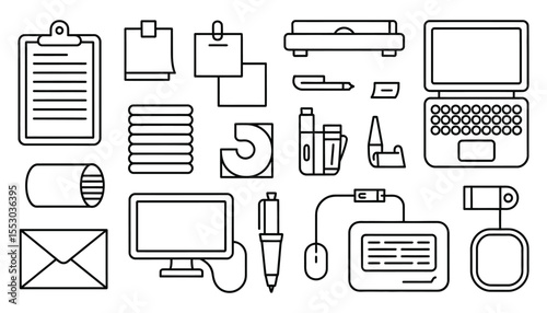 Mobile phone icon set: vector symbols for business, web, and internet technology design