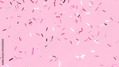 Animated Pink Confetti Fluttering for Weddings, Birthdays and Special Events