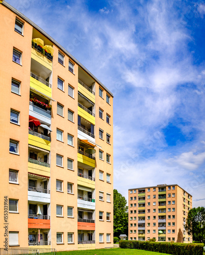 typical apartment house in austria
