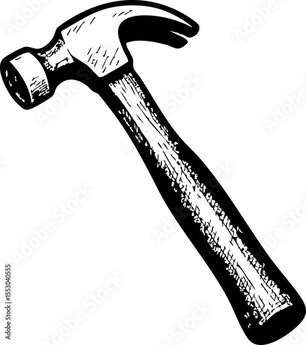 Hammer Illustration for Construction and Repair