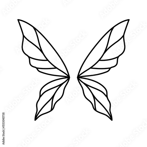 Fairy Outline Wings Fantasy