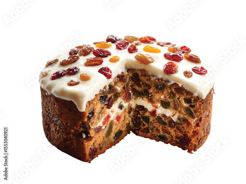  fruit cake isolated on transparent background png