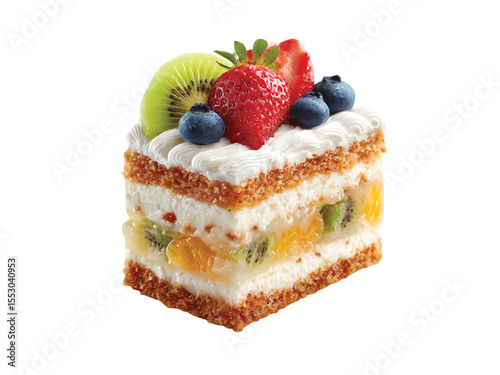  fruit cake isolated on transparent background png