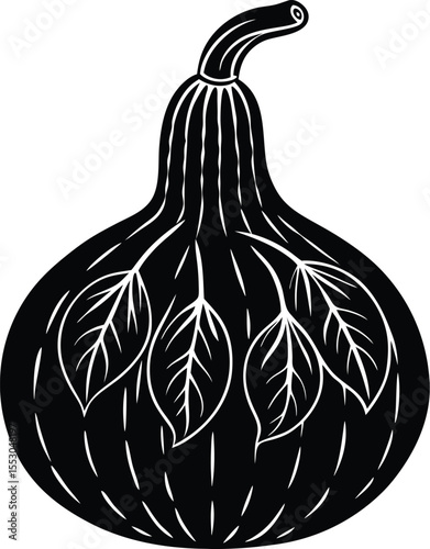 Silhouette of a Gourd